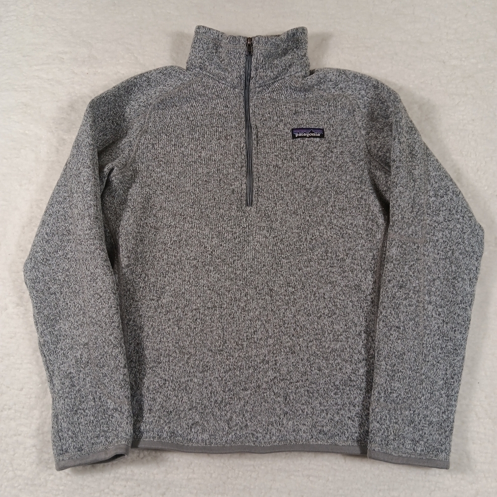 Patagonia Better Sweater Womens Medium Gray 1/4 Zip Fleece Gorpcore Outdoor Hike